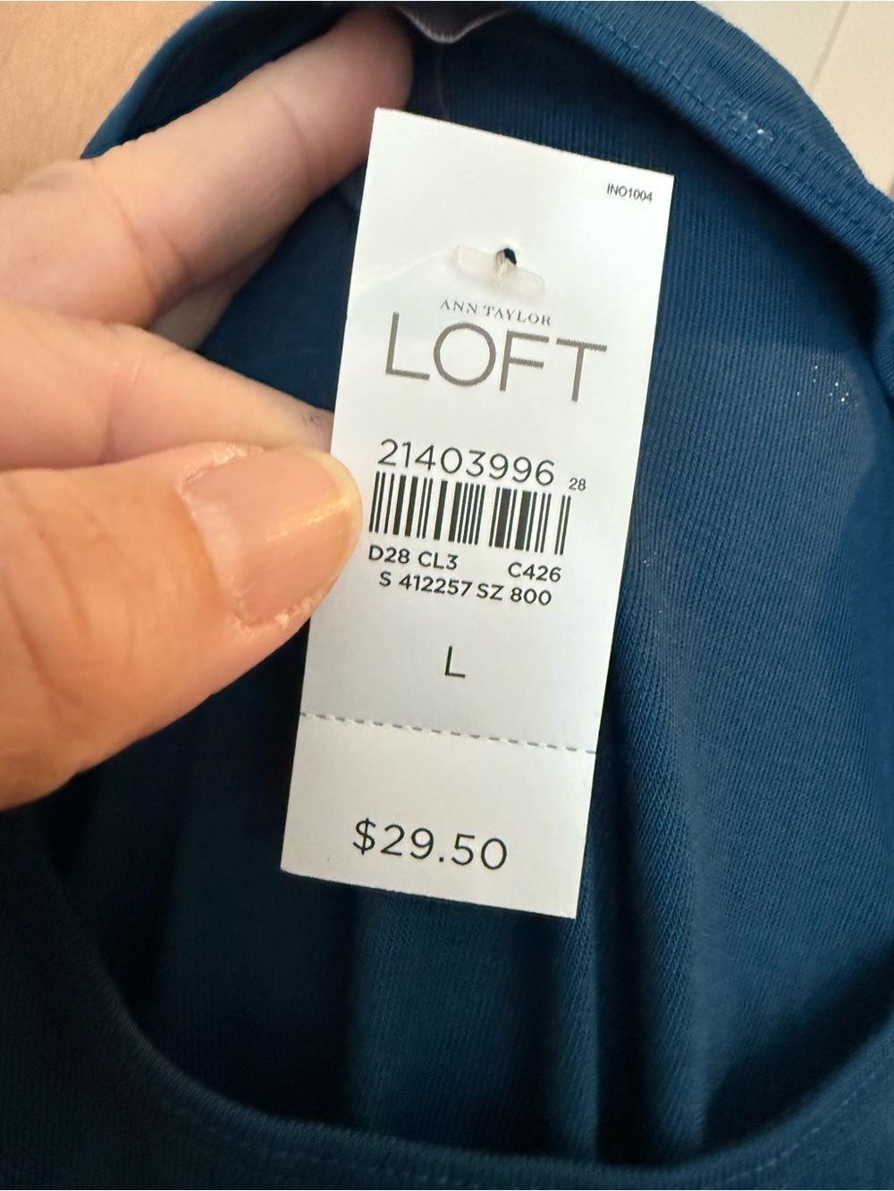 NWT LOFT Teal Long Sleeve Shirt - Large